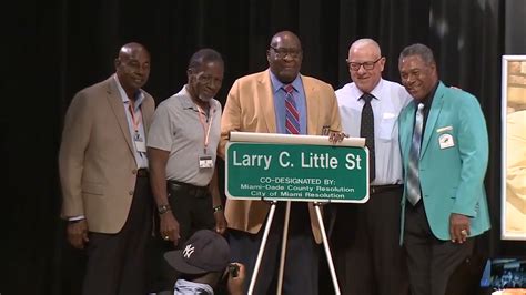 Miami Dolphins legend Larry Little honored with street named after him